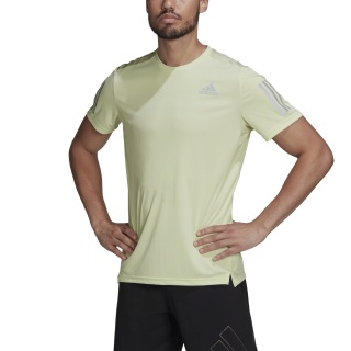adidas Lauf-Tshirt Own The Run (feuchtigkeitsabsorbierend, reflektierend) 2022 limegrün Herren